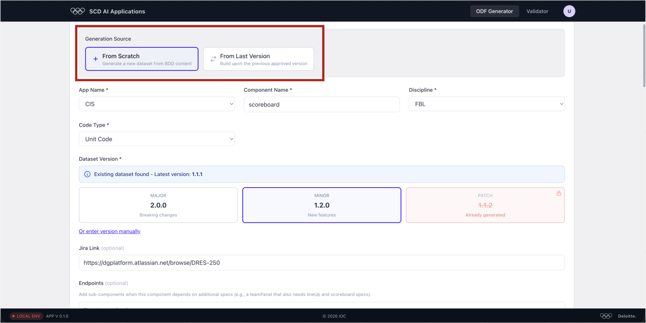 Generation Source options highlighted